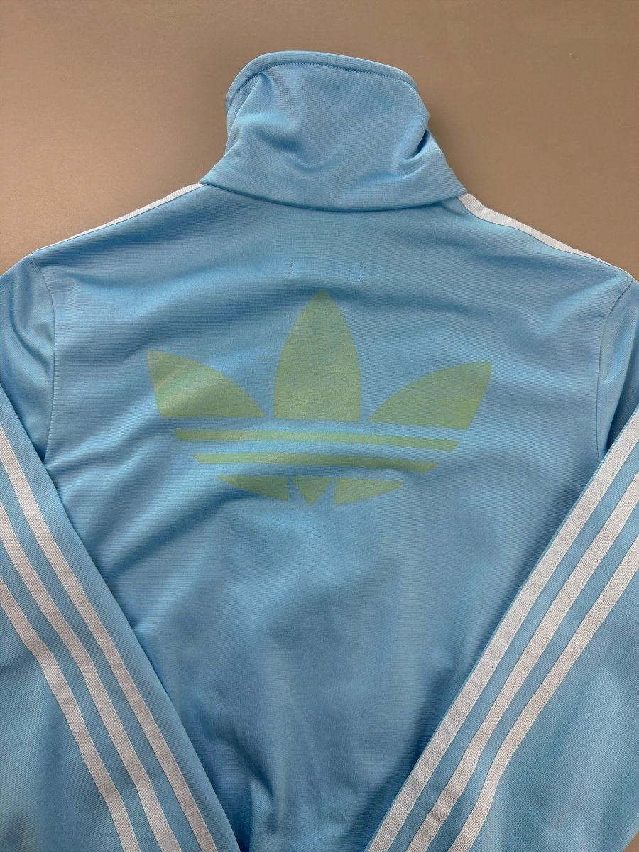 Adidas Firebird "Trefoil Backprint" Track Jacket - Ice Blue - Past Pieces