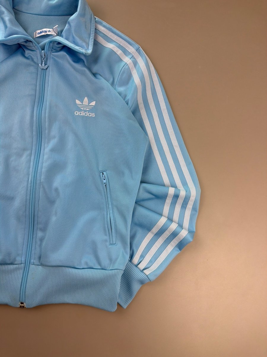 Adidas Firebird "Trefoil Backprint" Track Jacket - Ice Blue - Past Pieces