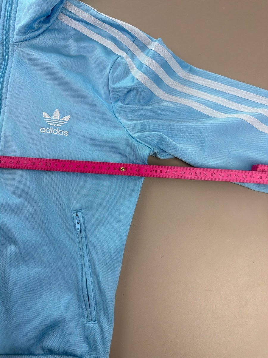 Adidas Firebird "Trefoil Backprint" Track Jacket - Ice Blue - Past Pieces
