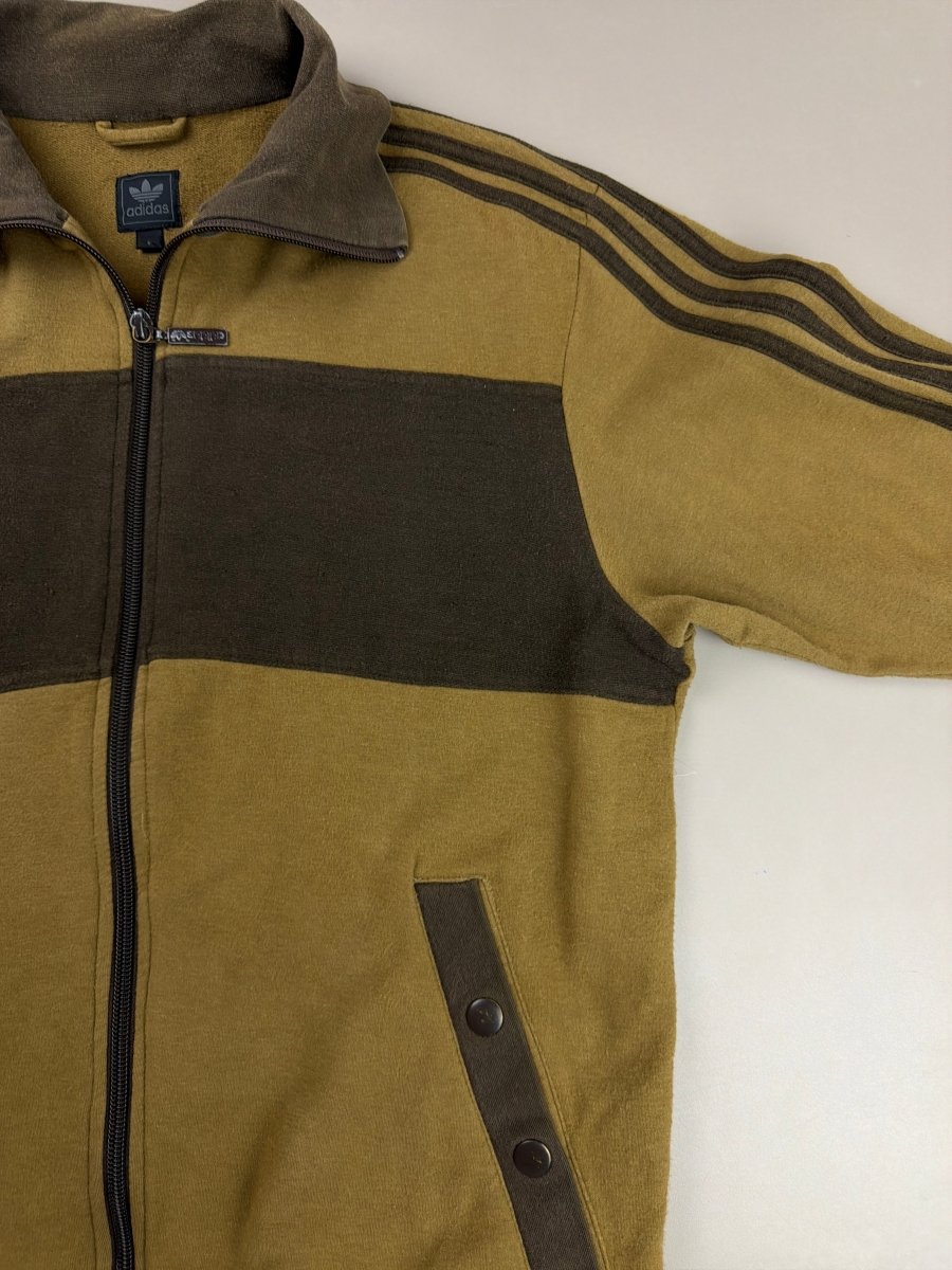 Adidas "Grün" Archive Bamboo World Map Track Jacket - Olive & Neon - Past Pieces