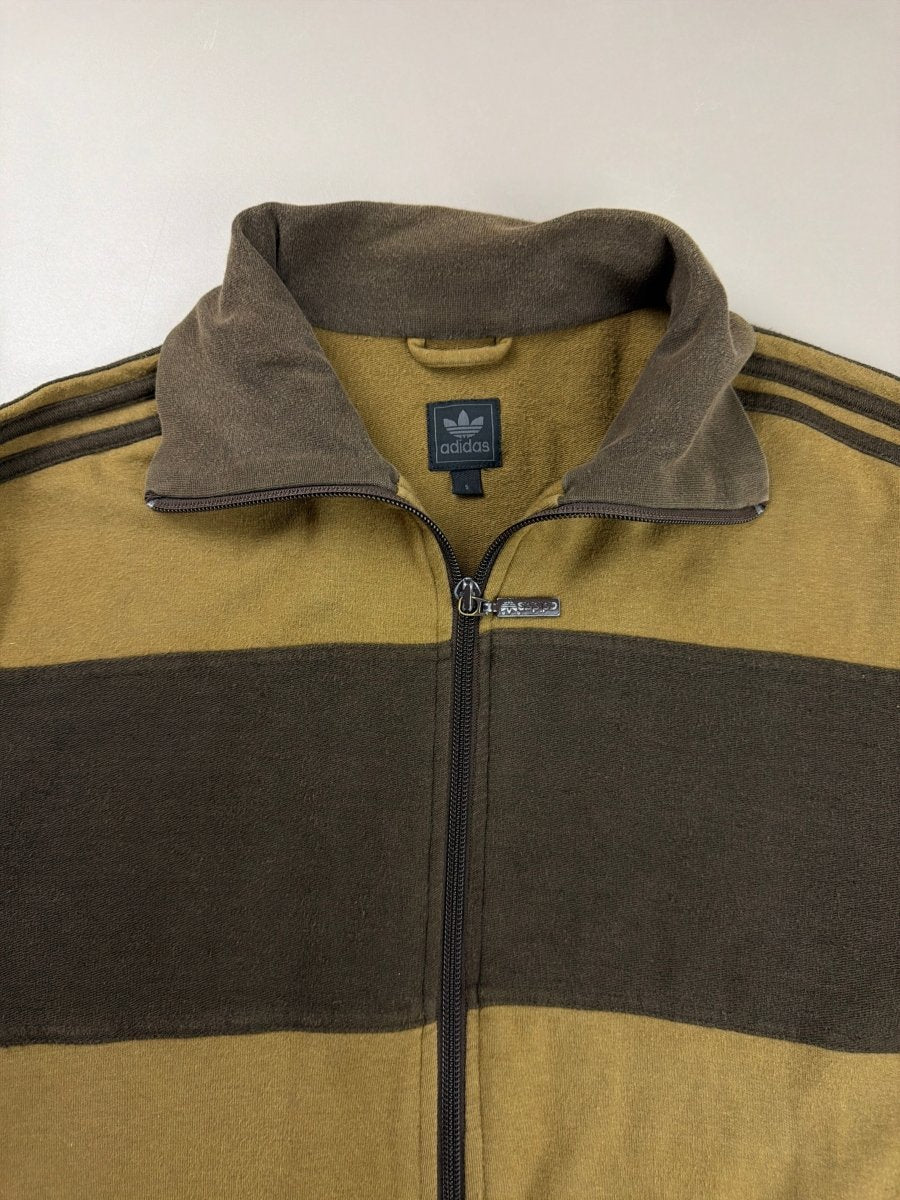 Adidas "Grün" Archive Bamboo World Map Track Jacket - Olive & Neon - Past Pieces