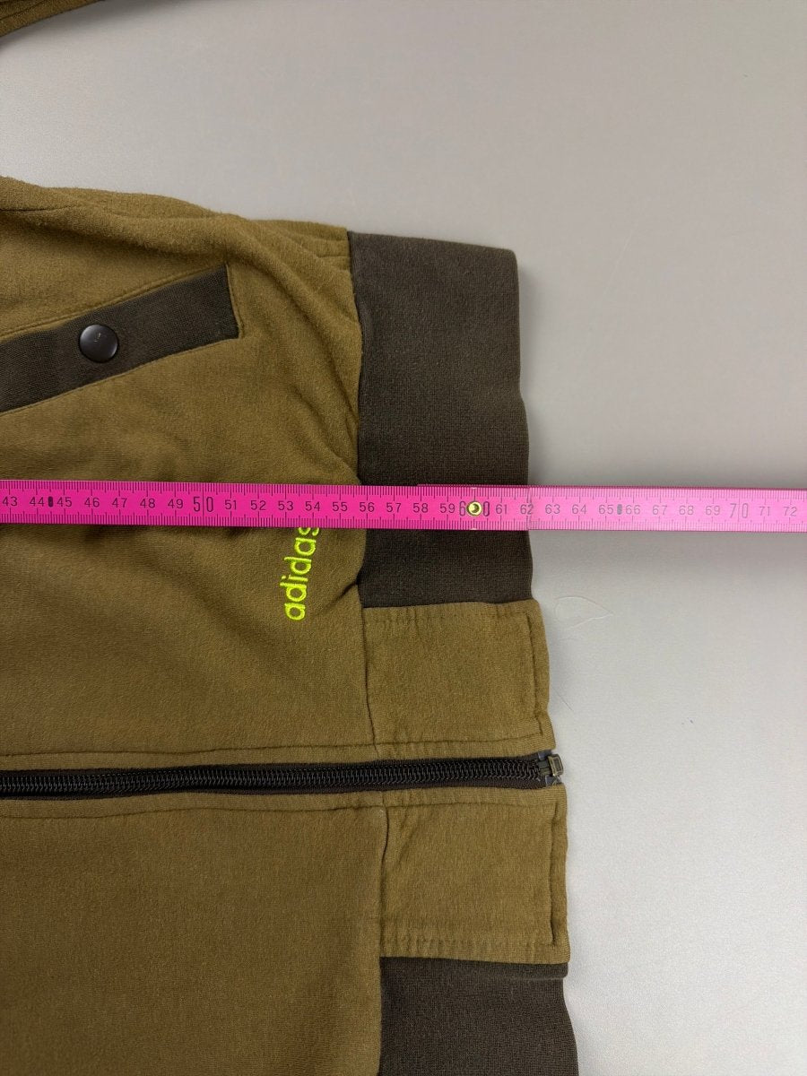 Adidas "Grün" Archive Bamboo World Map Track Jacket - Olive & Neon - Past Pieces