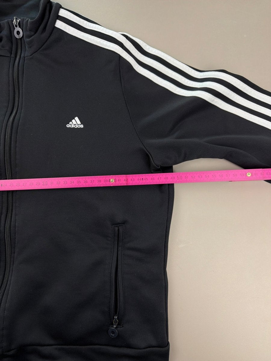Adidas Iconic "Three Stripes" Trackjacket - Black Y2K Sporty Core - Past Pieces