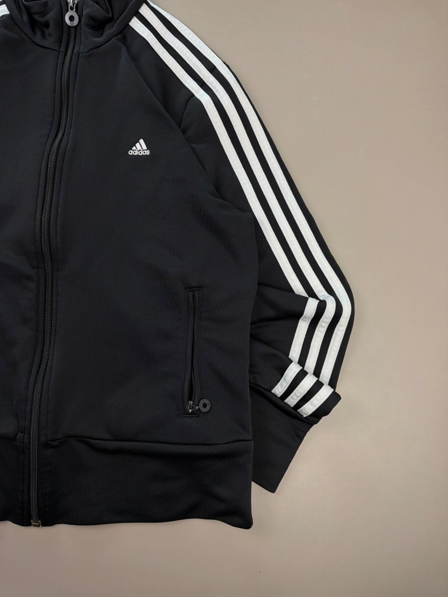 Adidas Iconic "Three Stripes" Trackjacket - Black Y2K Sporty Core - Past Pieces