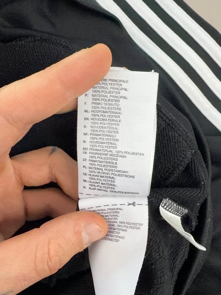 Adidas Iconic "Three Stripes" Trackjacket - Black Y2K Sporty Core - Past Pieces