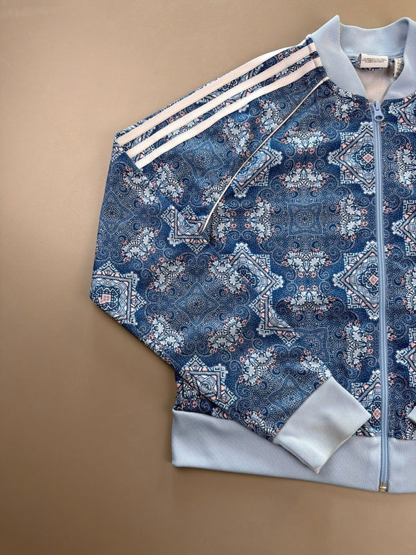 Adidas "Kaleidoscope" Track Jacket - Pastel Blue Pattern