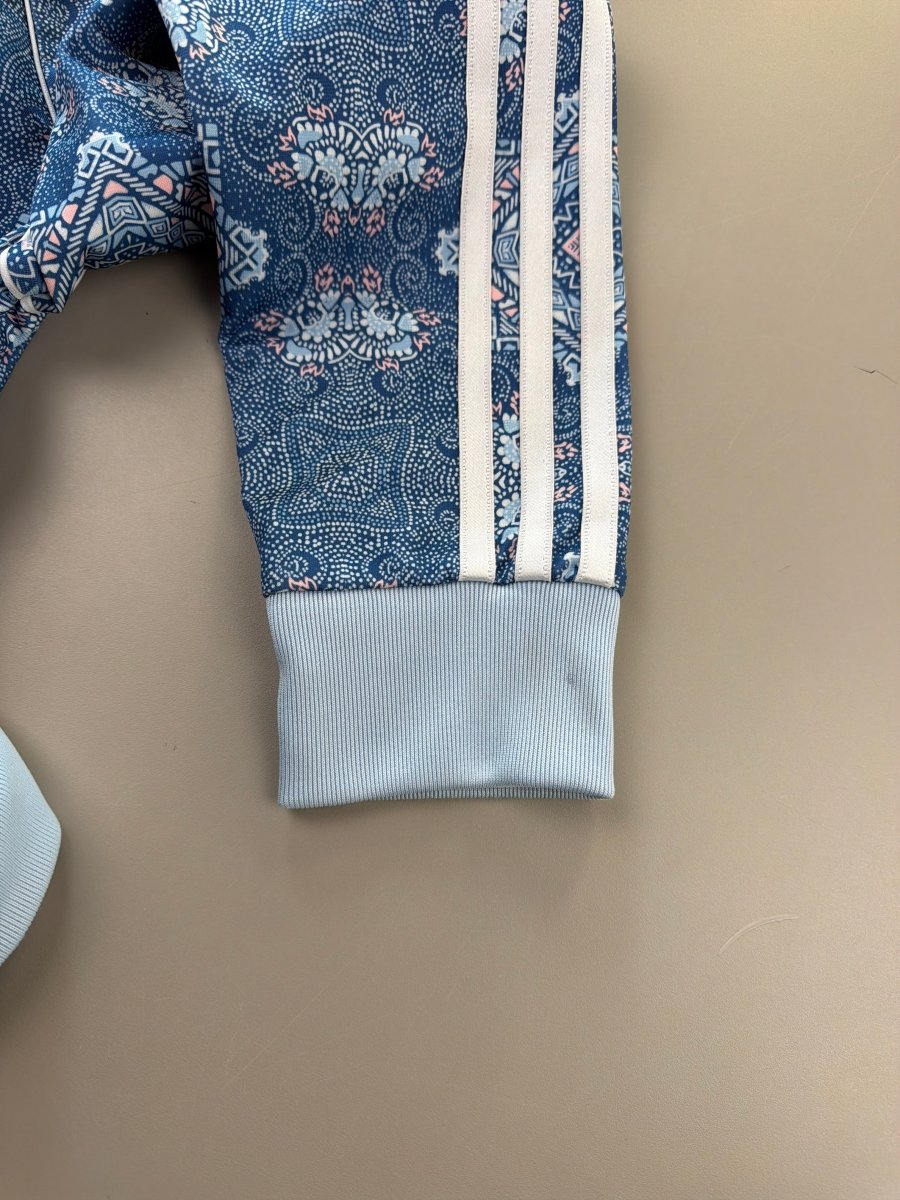 Adidas "Kaleidoscope" Track Jacket - Pastel Blue Pattern - Past Pieces