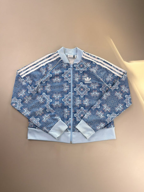 Adidas "Kaleidoscope" Track Jacket - Pastel Blue Pattern
