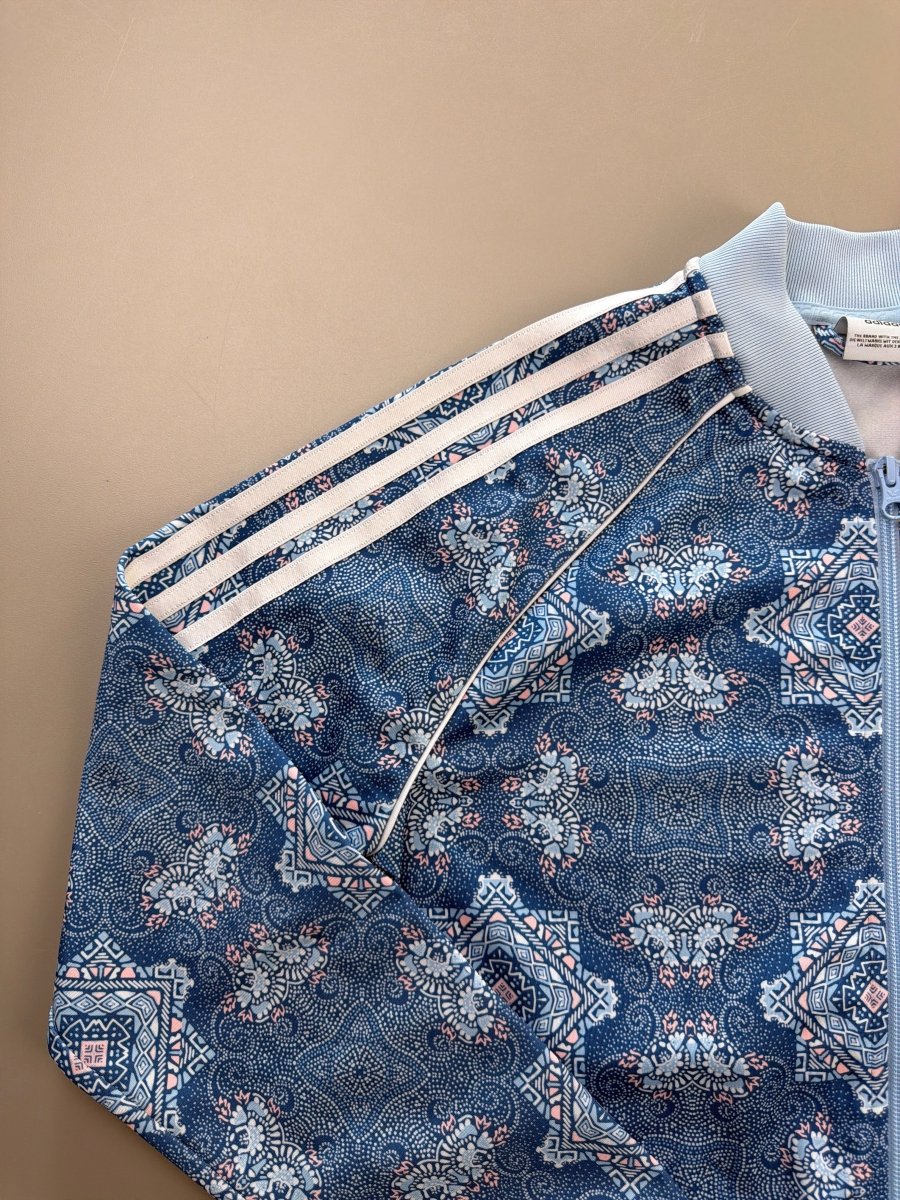 Adidas "Kaleidoscope" Track Jacket - Pastel Blue Pattern - Past Pieces