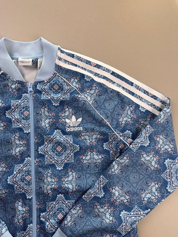 Adidas "Kaleidoscope" Track Jacket - Pastel Blue Pattern