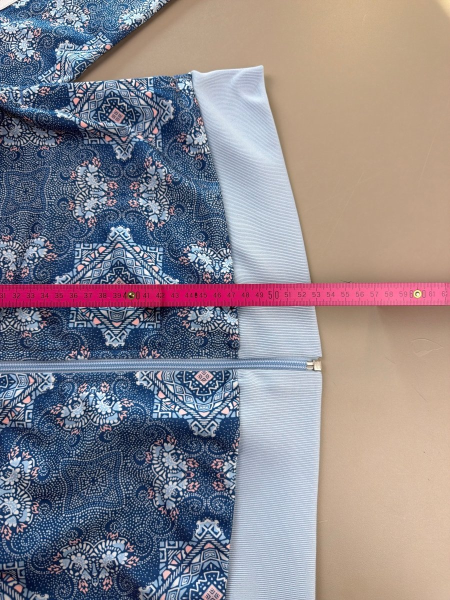 Adidas "Kaleidoscope" Track Jacket - Pastel Blue Pattern - Past Pieces