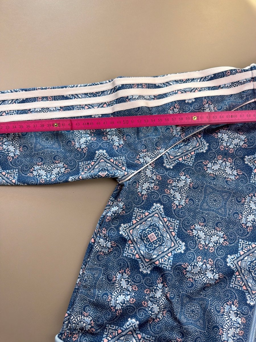 Adidas "Kaleidoscope" Track Jacket - Pastel Blue Pattern - Past Pieces