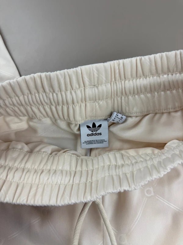Adidas "Monogram" Trackpants - Off - White / Red Baggy - Past Pieces
