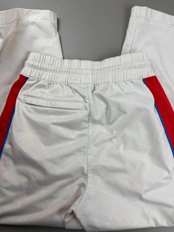 Adidas "Monogram" Trackpants - Off-White / Red Baggy