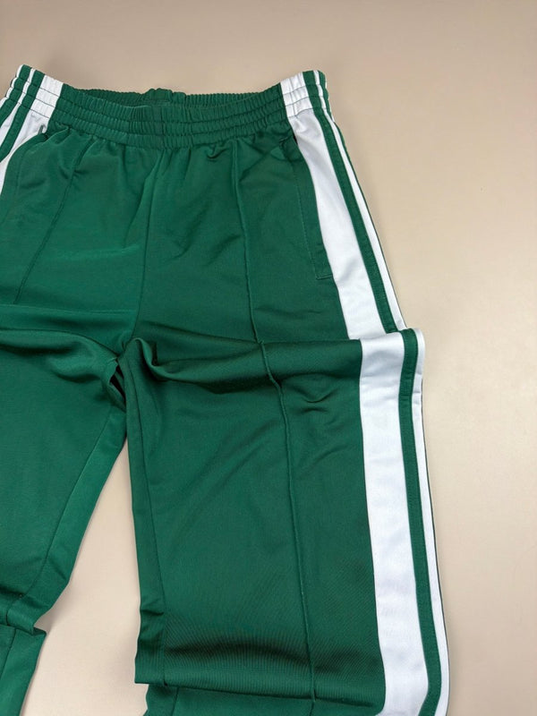 Adidas Originals "Adibreak" Side-Snap Trackpants - Emerald Green / White