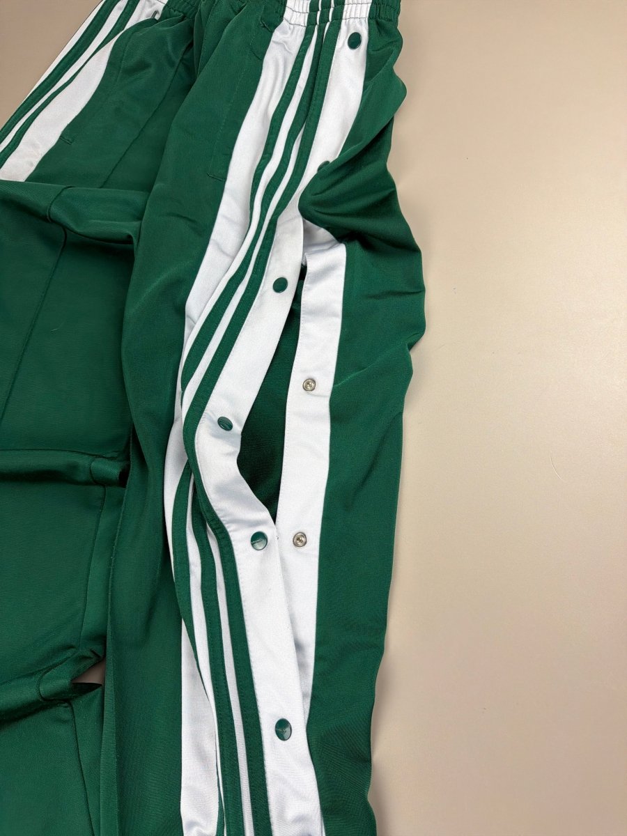 Adidas Originals "Adibreak" Side - Snap Trackpants - Emerald Green / White - Past Pieces