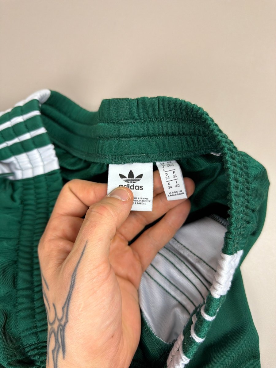 Adidas Originals "Adibreak" Side - Snap Trackpants - Emerald Green / White - Past Pieces