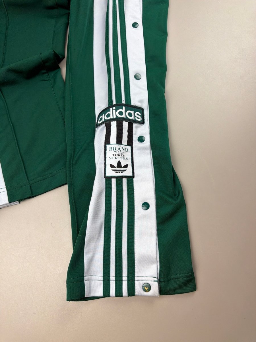 Adidas Originals "Adibreak" Side - Snap Trackpants - Emerald Green / White - Past Pieces