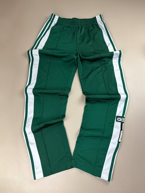Adidas Originals "Adibreak" Side-Snap Trackpants - Emerald Green / White