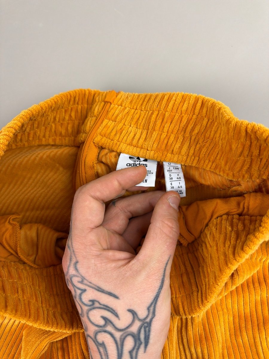 Adidas Originals Archive "Mustard" Corduroy Flared Bottoms - Past Pieces