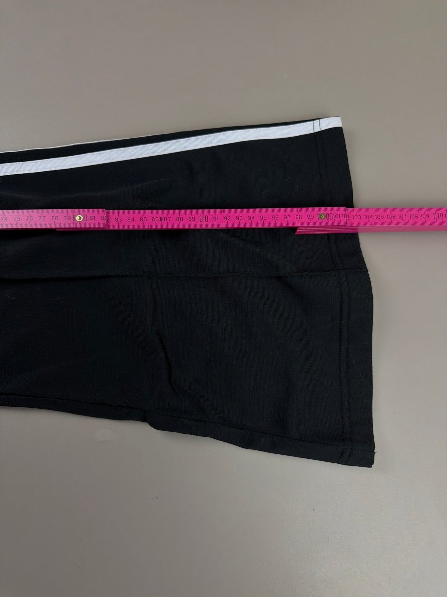 Adidas Originals Archive "Three Stripe" Flare Trackpants - All Black - Past Pieces
