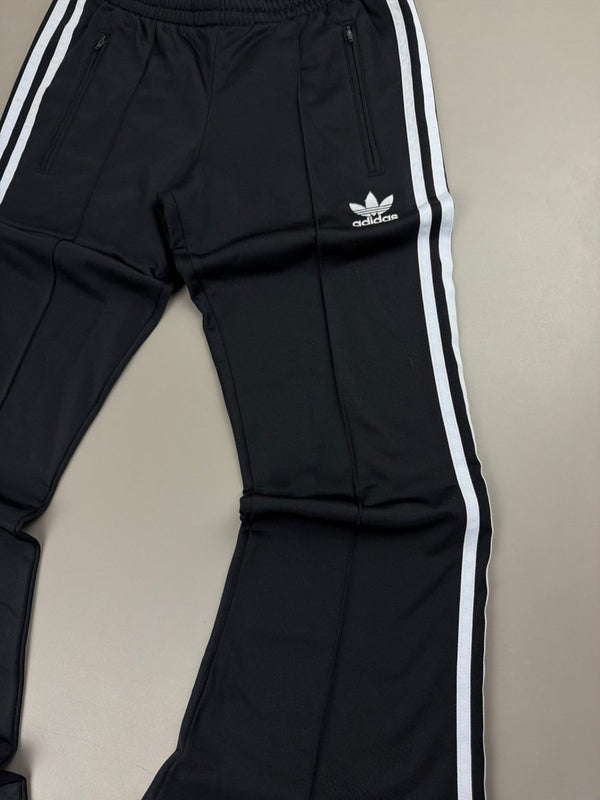 Adidas Originals Archive "Three Stripe" Flare Trackpants - All Black