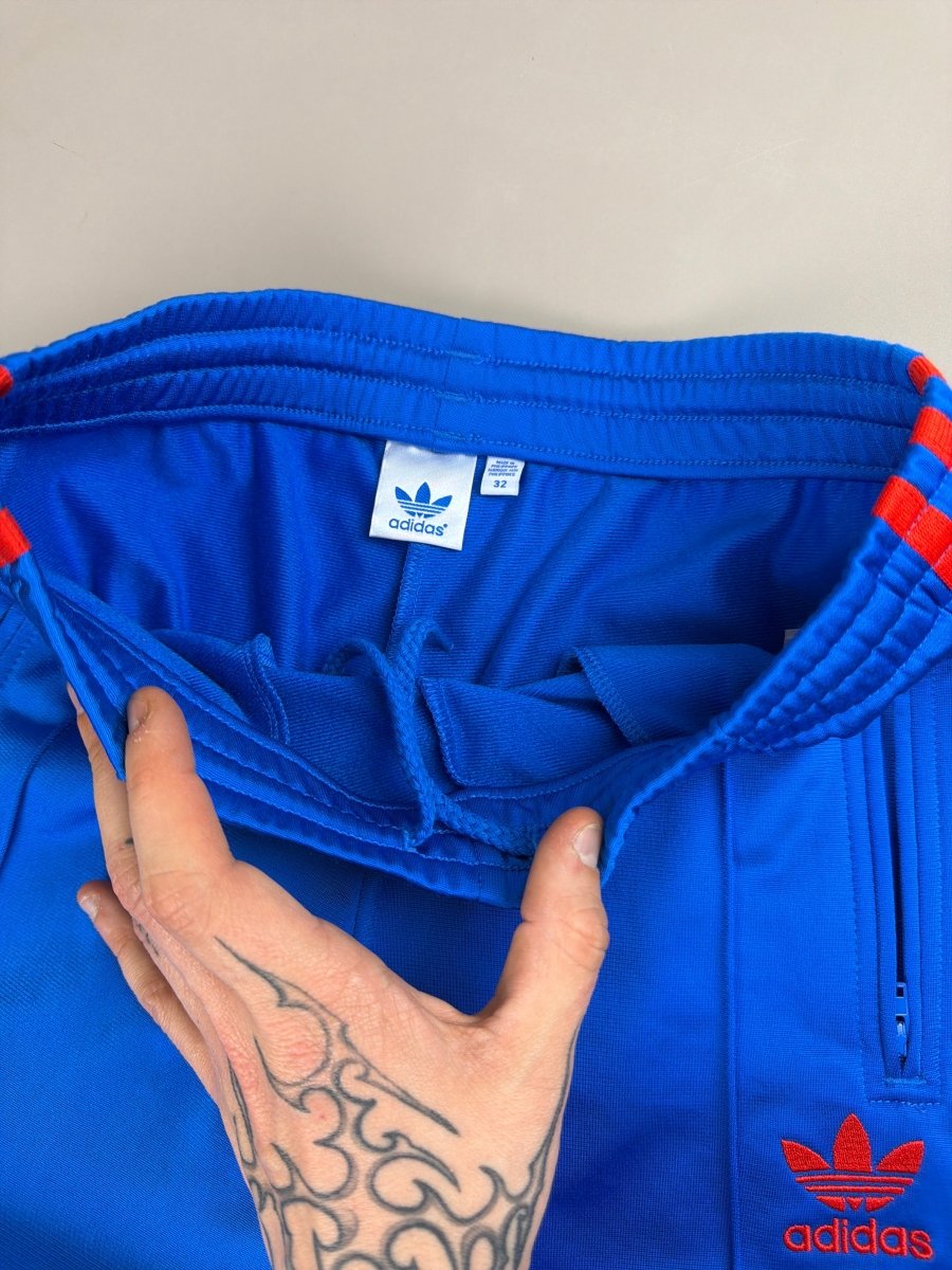 Adidas Originals Retro "Electric" Trackpants - Blue & Red - Past Pieces