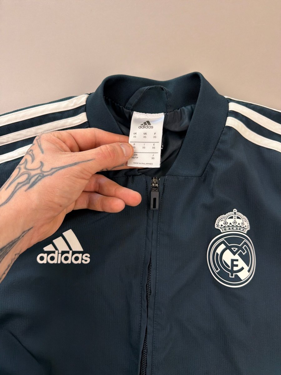 Adidas Real Madrid "Bernabéu" Performance Track Jacket – Deep Teal - Past Pieces