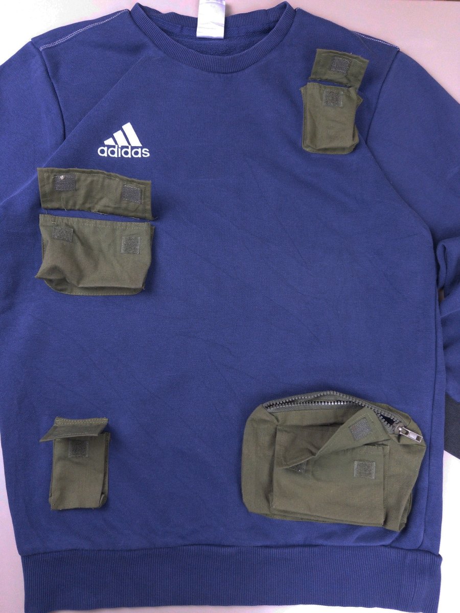 Adidas Rework Utility "Junior Ranger" Tactical Sweater - Navy Blue & Olive Gorpcore - Past Pieces