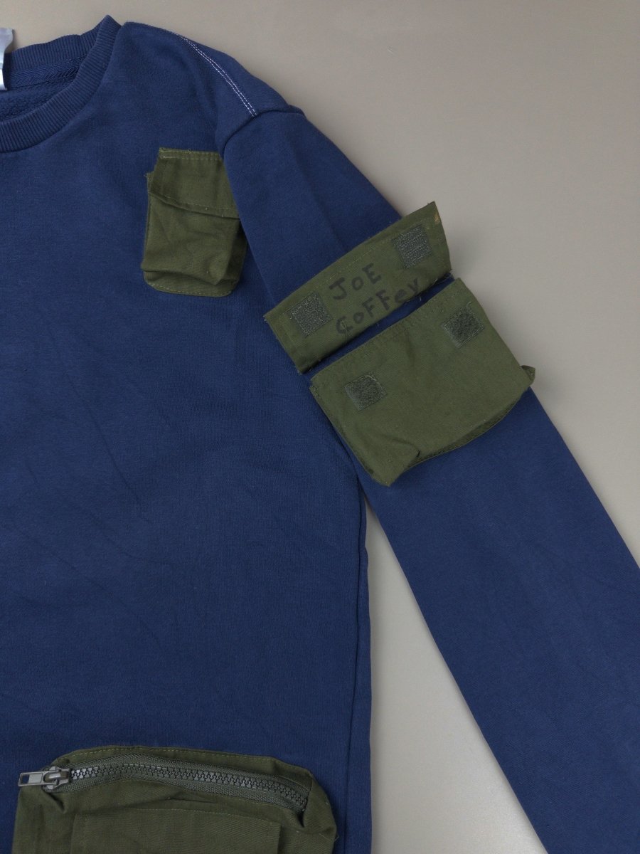 Adidas Rework Utility "Junior Ranger" Tactical Sweater - Navy Blue & Olive Gorpcore - Past Pieces