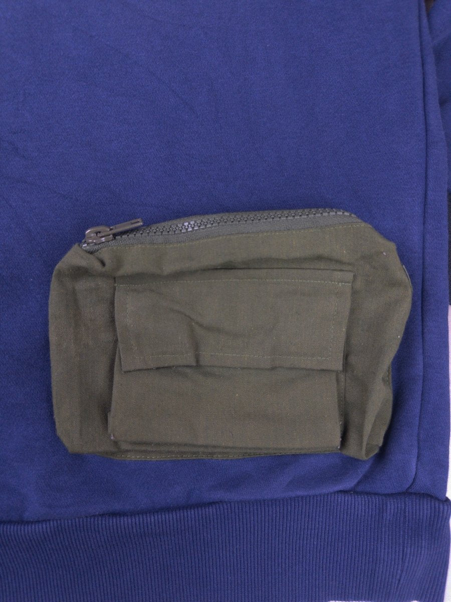 Adidas Rework Utility "Junior Ranger" Tactical Sweater - Navy Blue & Olive Gorpcore - Past Pieces