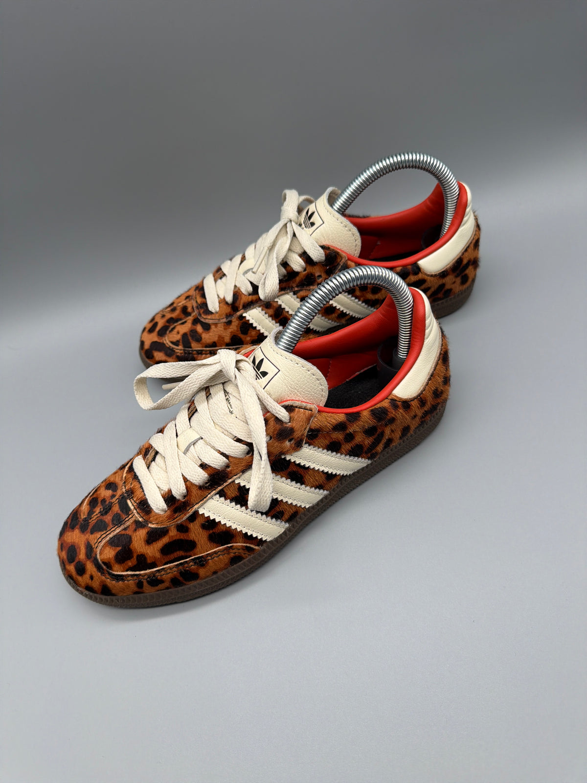 Adidas Samba Leopard Pony Hair Sneaker - Brown / Cream Animal Print – Ansicht 5