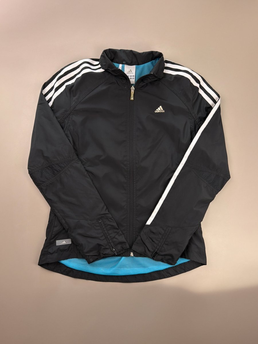 Adidas Tech "Vortex" Performance Track Jacket - Black / Teal - Past Pieces
