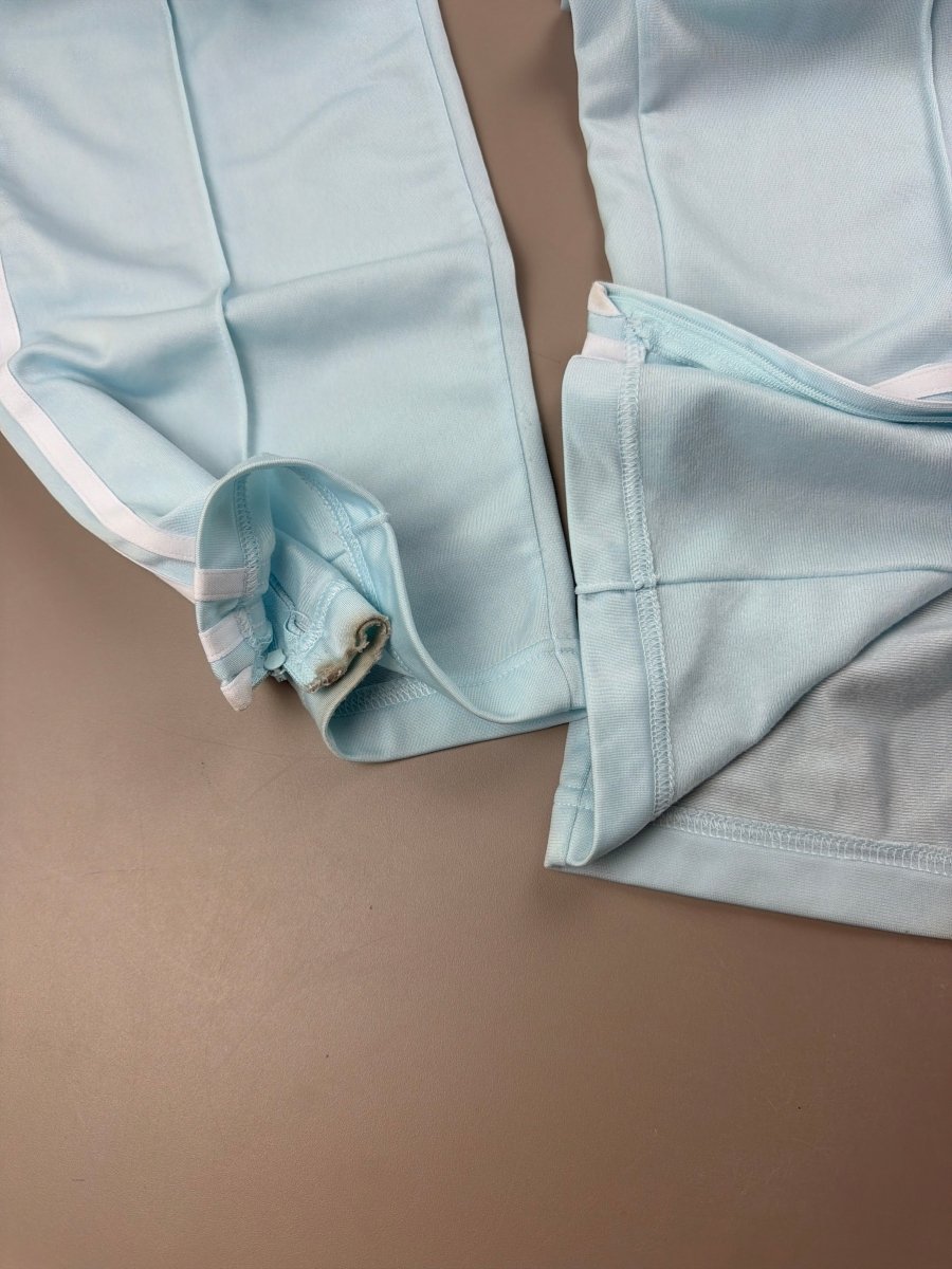 Adidas Vintage Pastel Track Pants - Y2K Baby Blue - Past Pieces