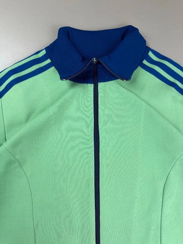 Adidas W. Germany Archive "Acid Lime" Trackjacket – Neon Green & Royal Blue 80s