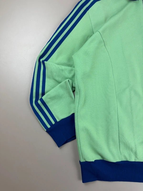 Adidas W. Germany Archive "Acid Lime" Trackjacket – Neon Green & Royal Blue 80s