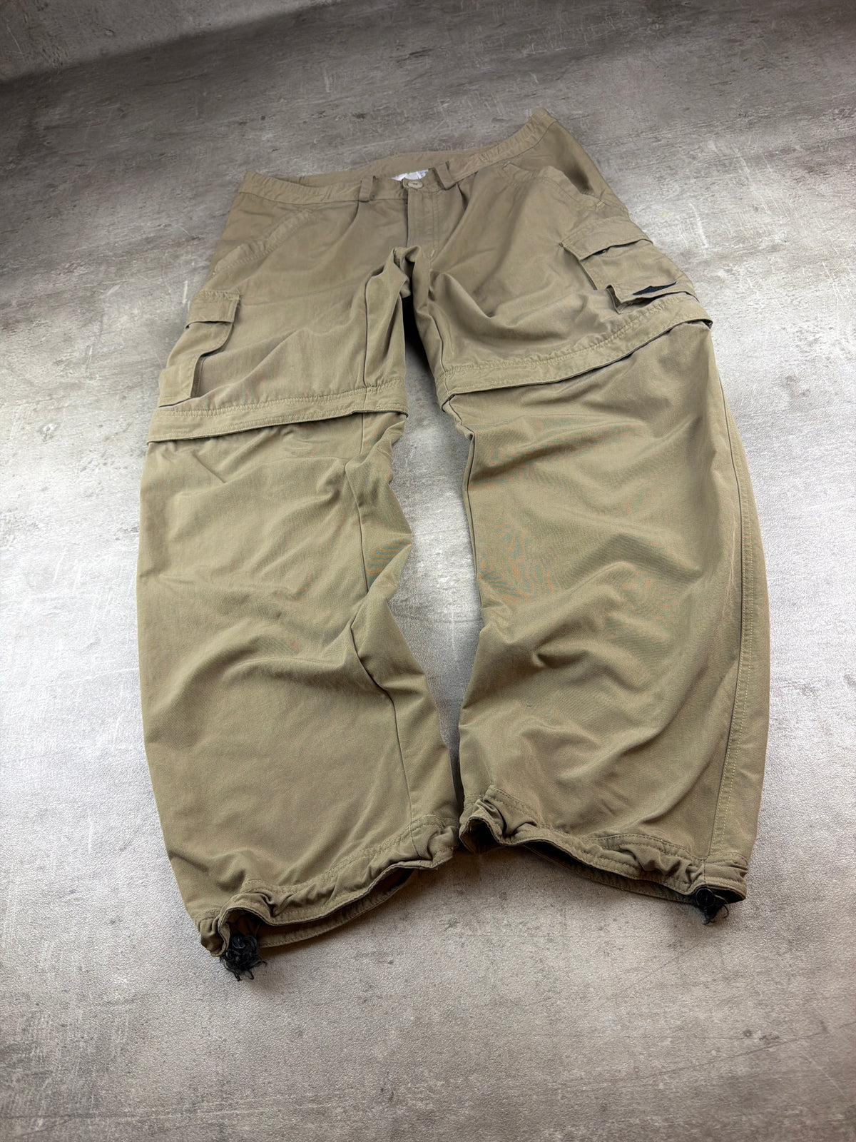 Adidas Y2K Zip-Off Baggy Cargo Pants - Khaki Gorpcore – Ansicht 2