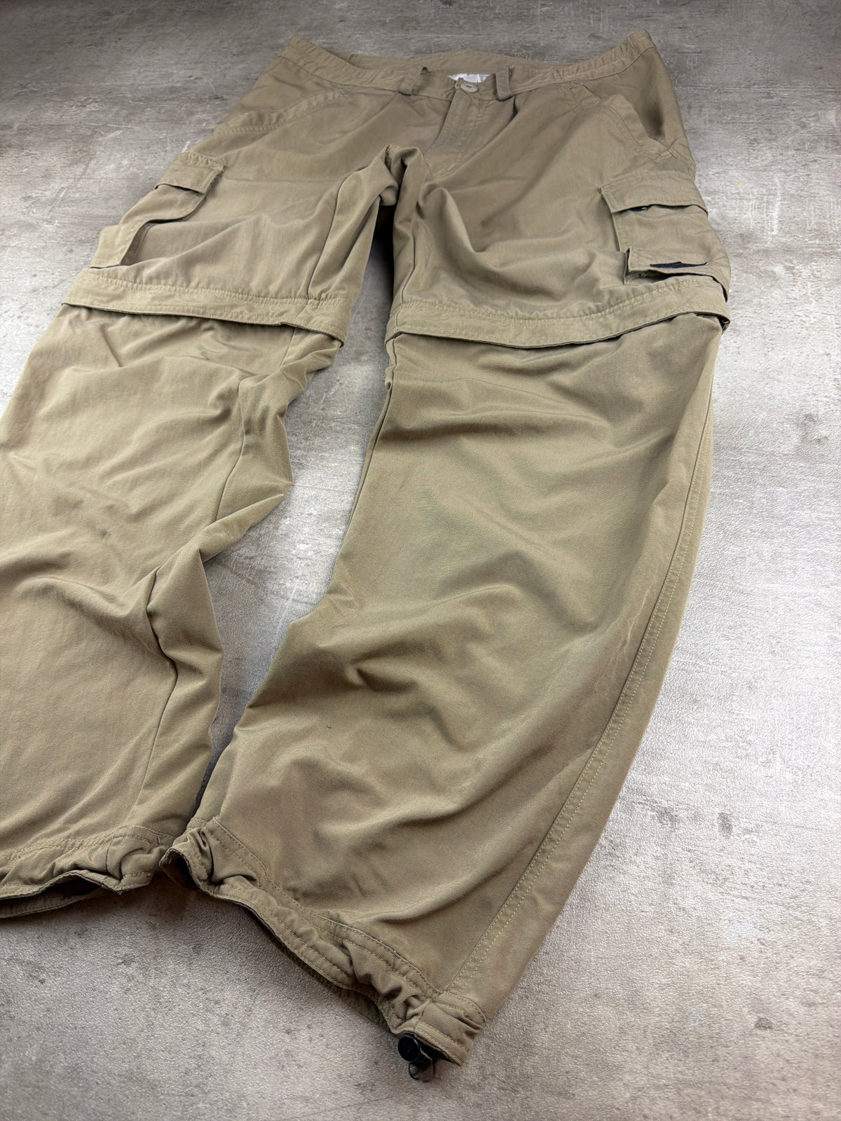 Adidas Y2K Zip-Off Baggy Cargo Pants - Khaki Gorpcore – Ansicht 4