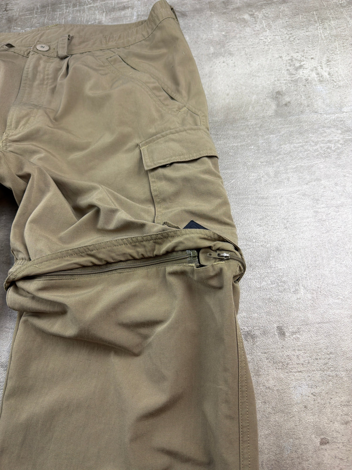 Adidas Y2K Zip-Off Baggy Cargo Pants - Khaki Gorpcore – Ansicht 8