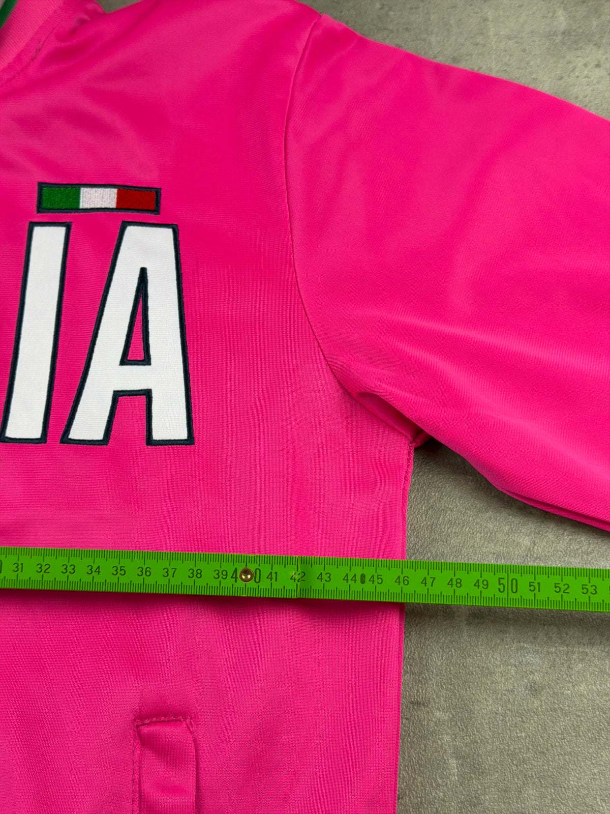 Aliati Y2K "Italia" Embroidered Trackjacket - Hot Pink / Green / Red – Ansicht 12