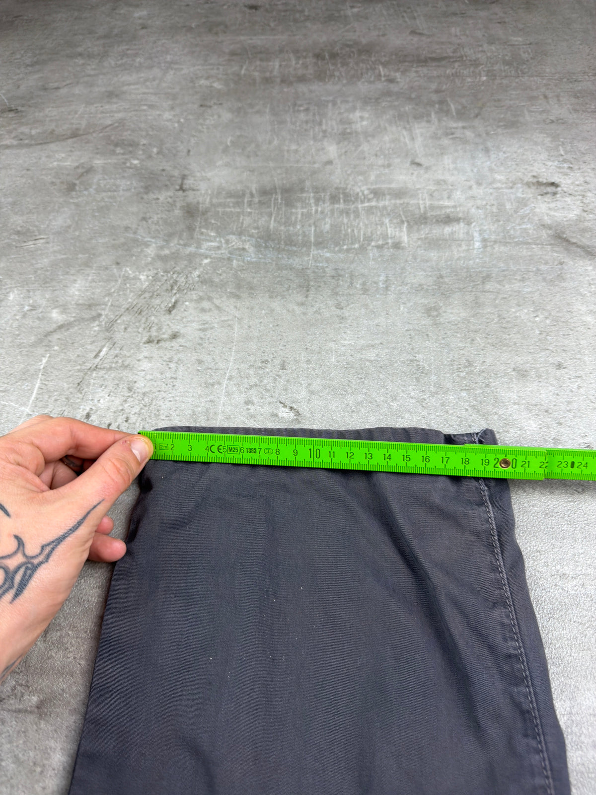 Armani Jeans Archive Baggy Twill Pants - Washed Grey - Past Pieces