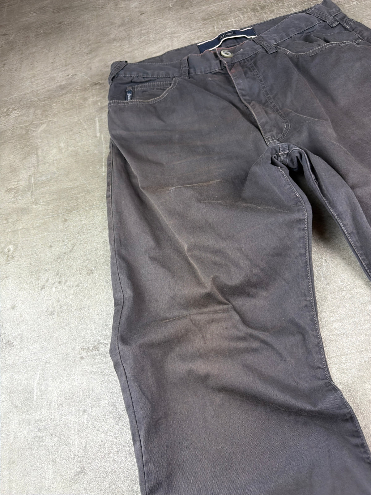 Armani Jeans Archive Baggy Twill Pants - Washed Grey – Ansicht 8