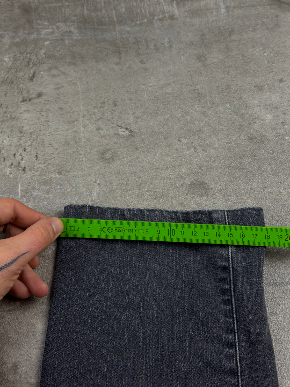 Armani Jeans Archive Slim Straight Denim - Washed Black – Ansicht 12