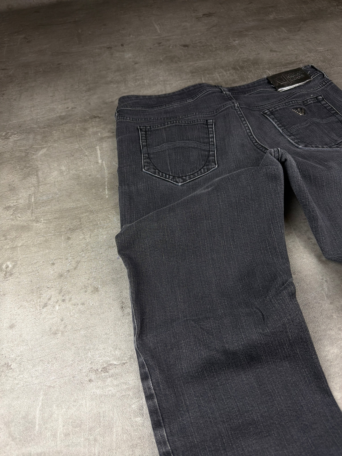 Armani Jeans Archive Slim Straight Denim - Washed Black – Ansicht 3