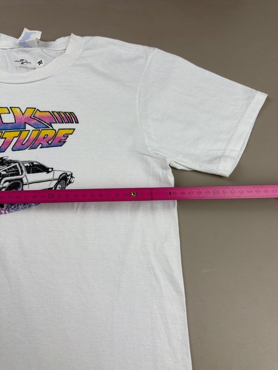 Back to the Future "Delorean" Movie Merch Graphic Tee - Vaporwave Gradient - Past Pieces