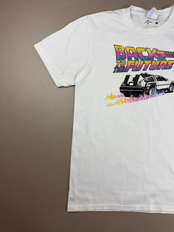 Back to the Future "Delorean" Movie Merch Graphic Tee - Vaporwave Gradient