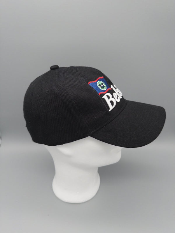 Belize Heritage Souvenir Graphic Cap - Indie Sleaze Black