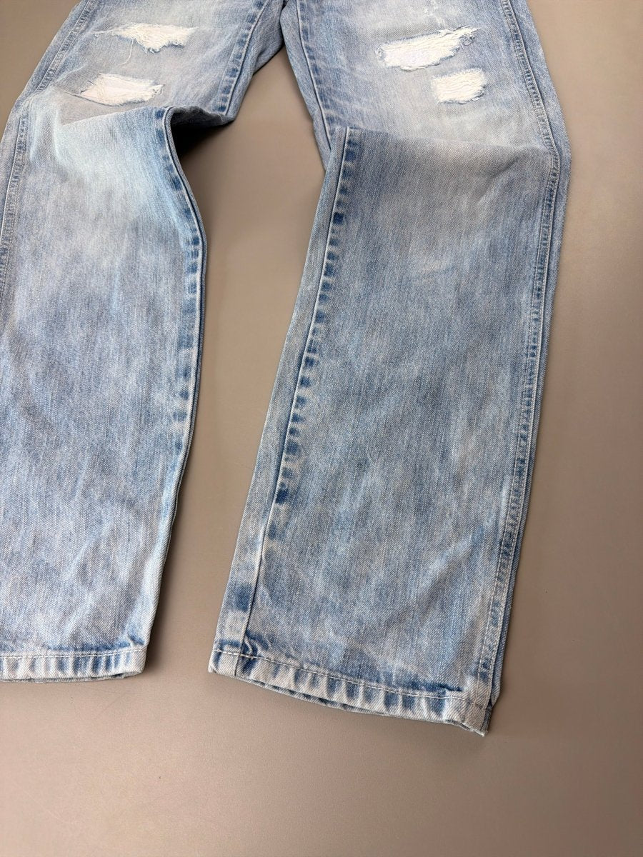 Big Train Japan Archive "High Stakes" Embroidered Denim - Light Wash - Past Pieces