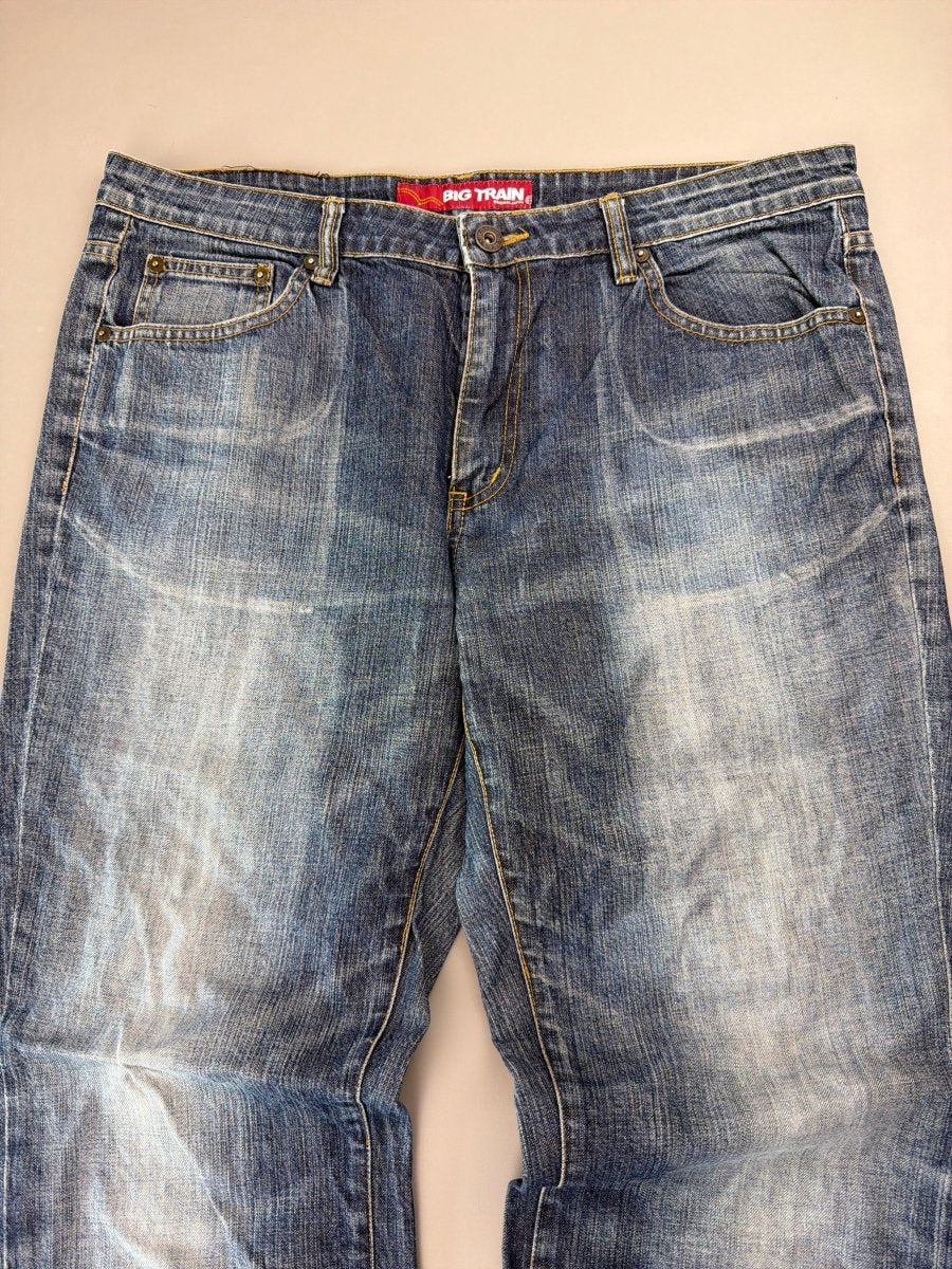 Big Train Takanori Archive "Storm Kanji" Denim - Faded Wash - Past Pieces