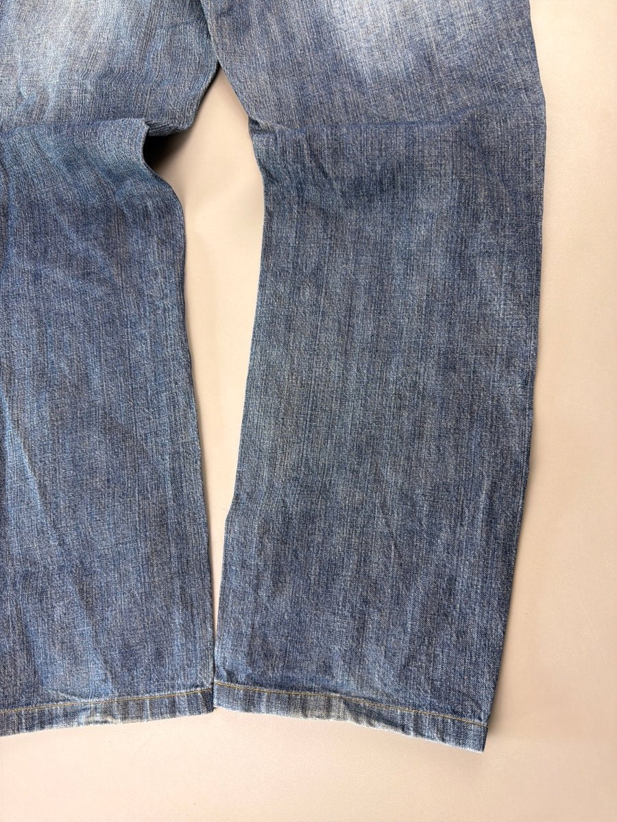 Big Train Takanori Archive "Storm Kanji" Denim - Faded Wash - Past Pieces